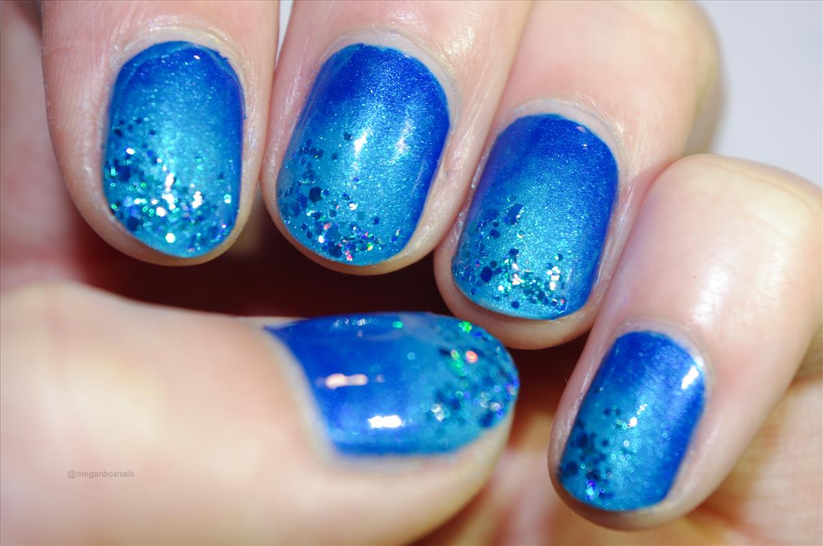 blue, glitter, nail art, nail polish, nails image 121774 on Favim 