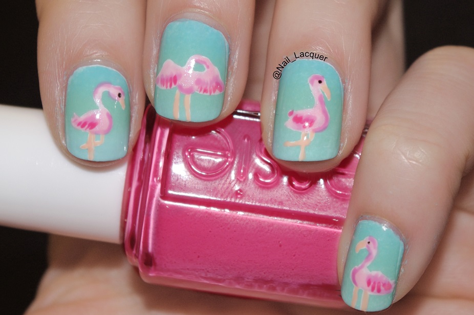 8. Flamingo Nail Art - wide 4