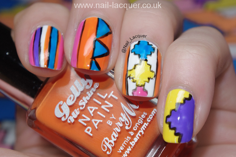 3. Aztec Nail Art Tutorial - Nail Art 101 - wide 8