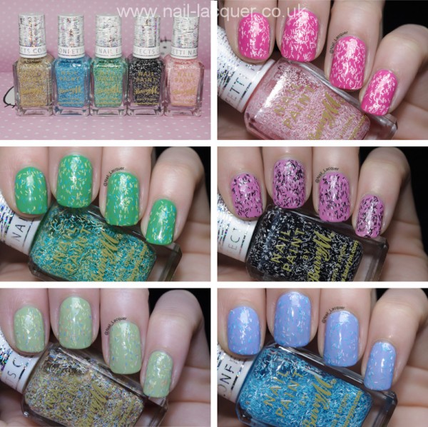 Barry M Confetti Nail Effects swatches - Nail Lacquer UK