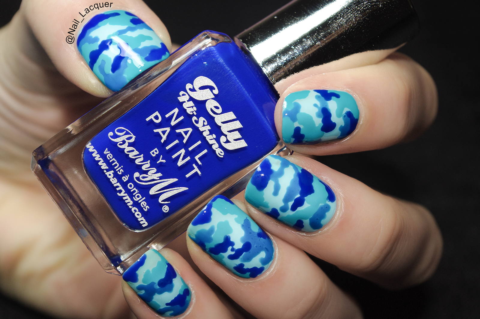 2. Camo Nails: How to Create a Blue Camouflage Design - wide 4