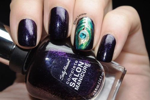 9. "Peacock Nail Art with Gel Polish" - wide 7