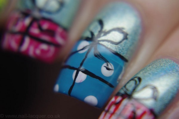 Christmas presents nail art - Nail Lacquer UK