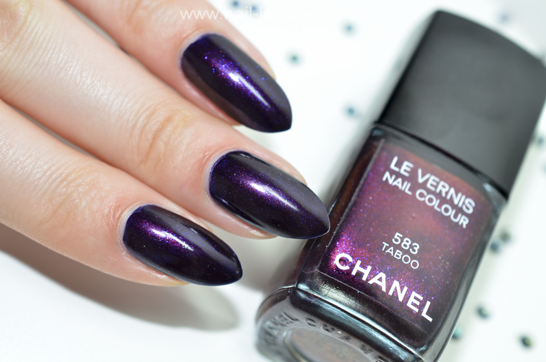 chanel black cherry nail polish