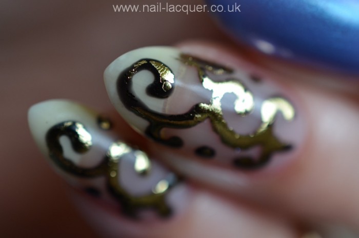 Foil nail art with gel polish tutorial - Nail Lacquer UK