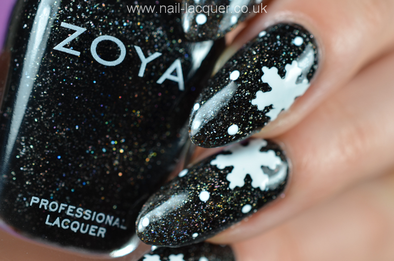 Snowflake nail art tutorial - Nail Lacquer UK