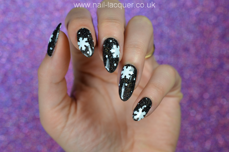 Snowflake nail art tutorial - Nail Lacquer UK