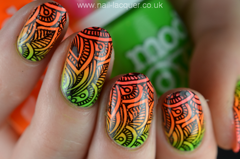 Stamped gradient - Nail Lacquer UK