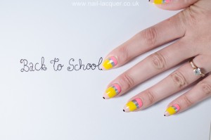 pencil nail art tutorial
