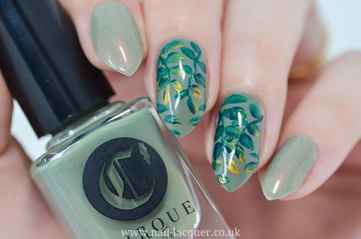 Leaf Nail Art Tutorial By Nail Lacquer Uk Blog