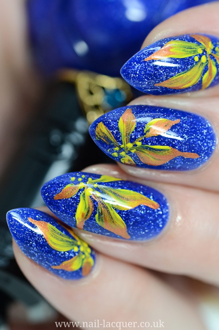 Easy flower nail art tutorial by Nail Lacquer UK blog