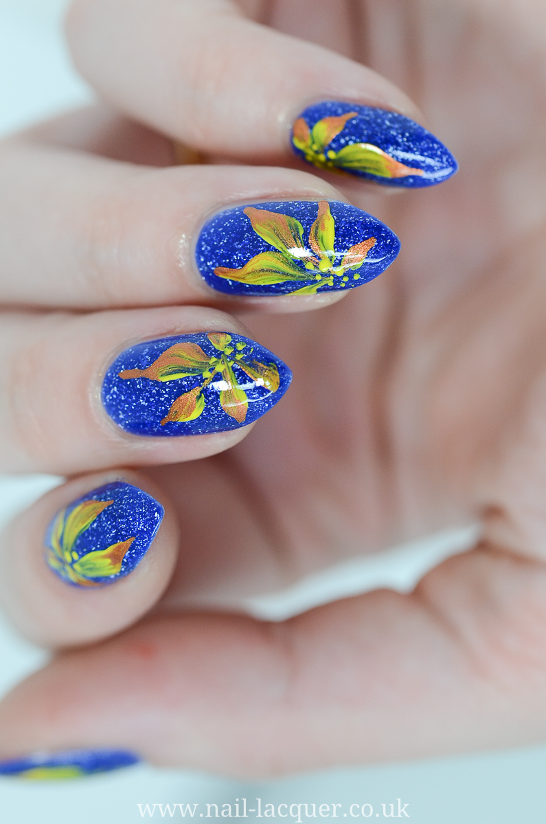 vintage flower nail art tutorial