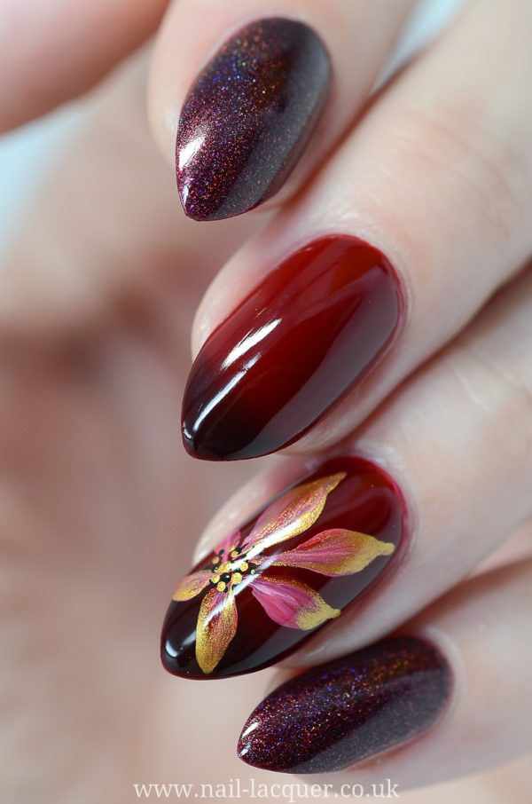 Autumn nail art tutorial by Nail Lacquer UK blog