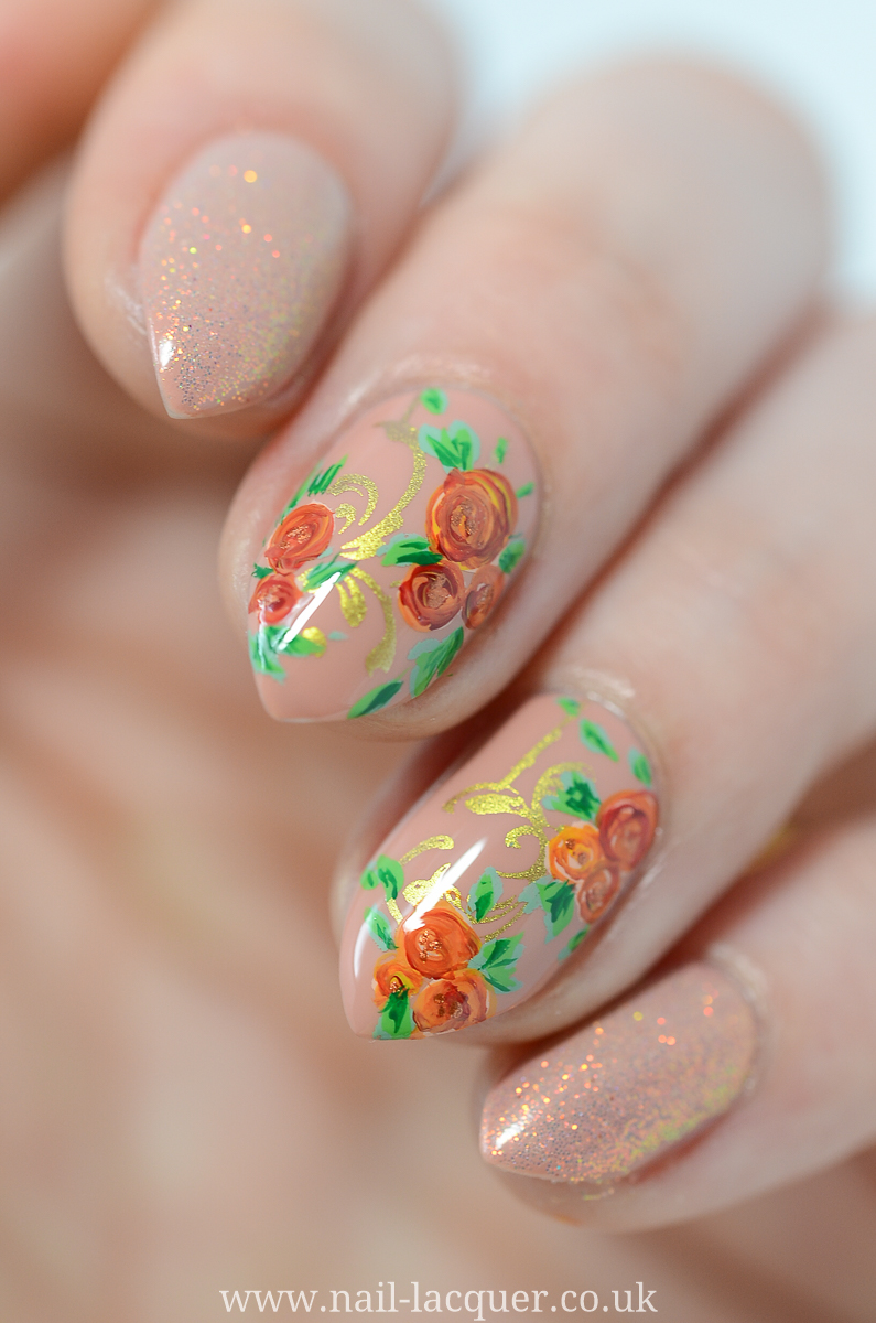 Nail Art #1937 - Best Nail Art Designs Gallery | BestArtNails.com | Rose  nail art, Floral nails, Nail art