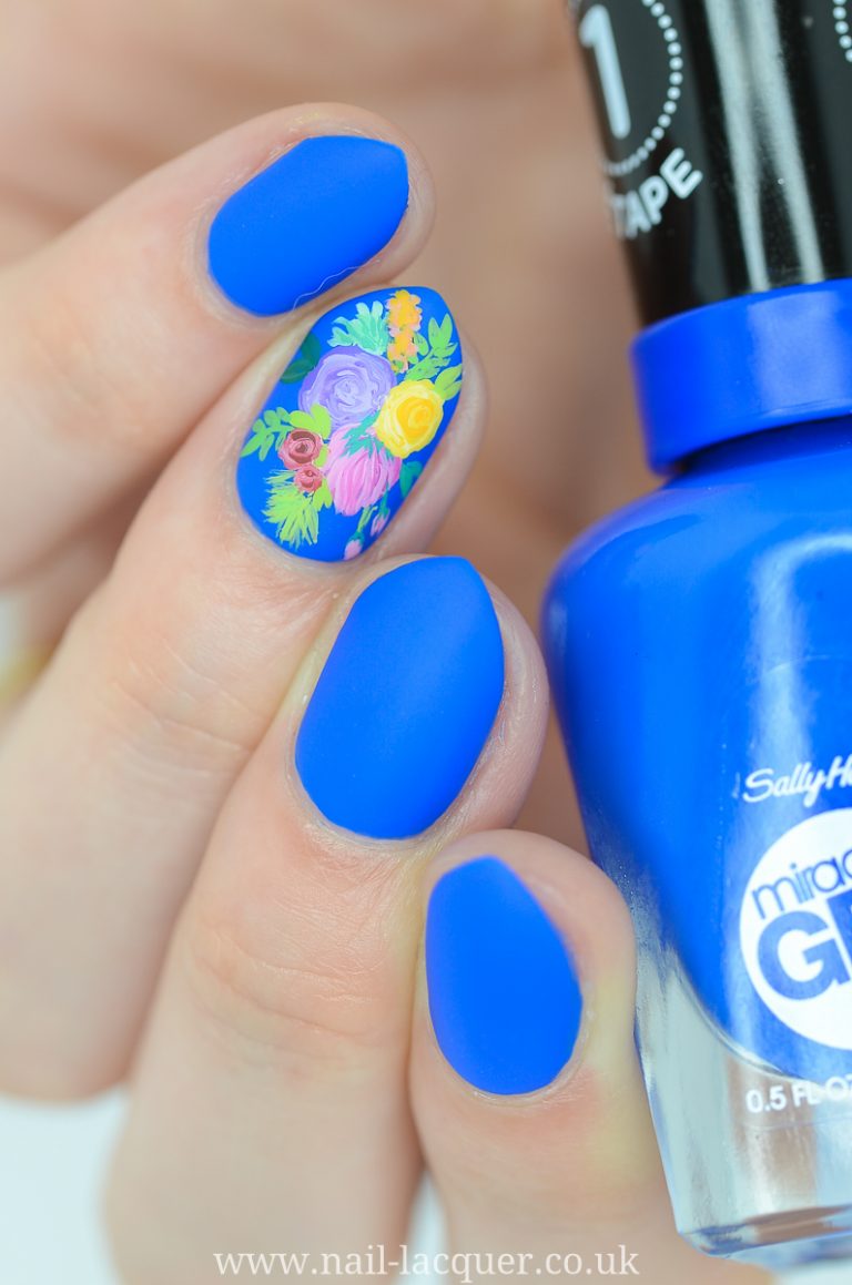 Sally Hansen Miracle Gel Matte top coat review and swatches by Nail