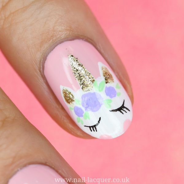 Unicorn nail art Nail Lacquer UK