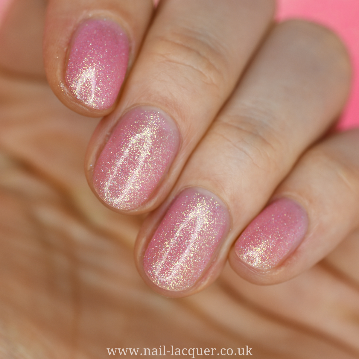 Reflective Nail Polish Quiet and Daring A Light Dusty Pink Nail Polish With  Silver Reflective Glitters. - Etsy