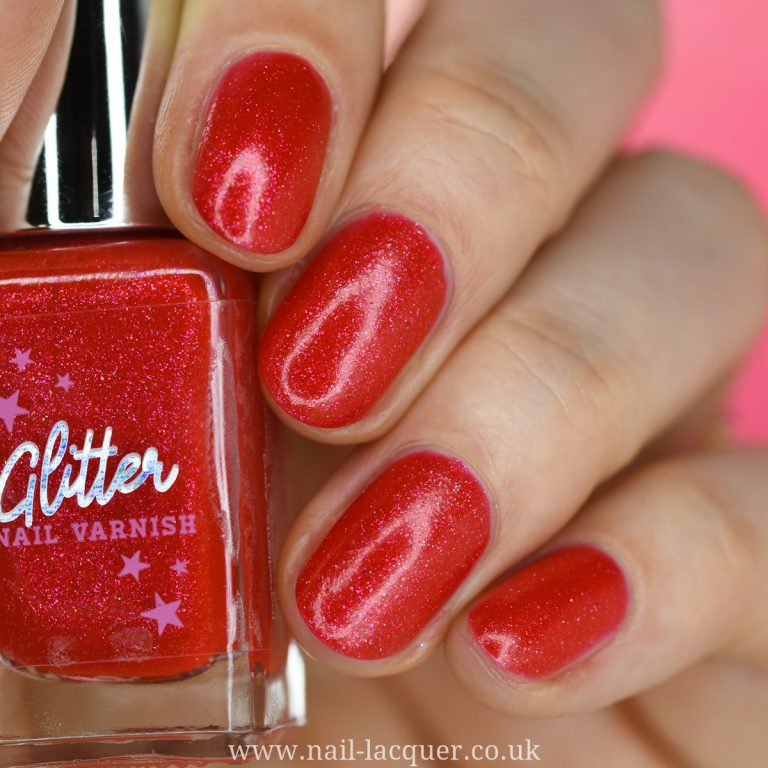 Home Bargains Glitter nail polish review and swatches by Nail lacquer UK