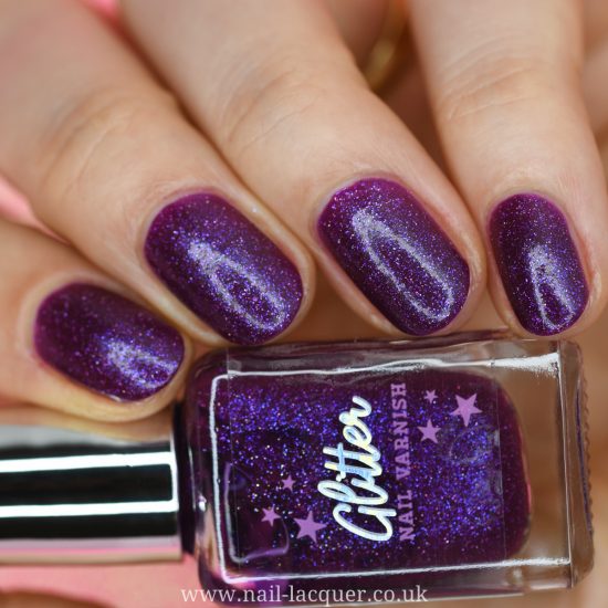 Home Bargains Glitter nail polish review and swatches by Nail lacquer UK