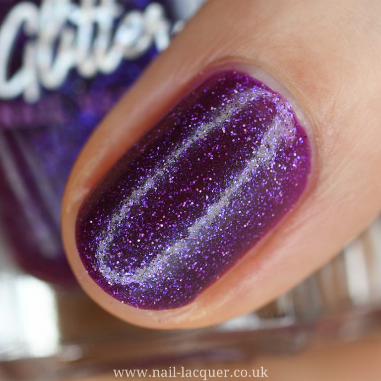 Home Bargains Glitter nail polish review and swatches by Nail lacquer UK